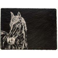 Selbrae House Slate Cheese Board - Horse Portrait in Dark Grey | Size: 1 Pack