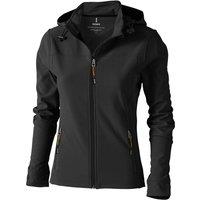 Elevate Women's Langley Softshell Jacket in Dark Grey | Size: Medium