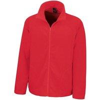 Result Core Men's Microfleece Jacket in Red | Size: Medium