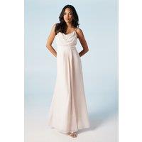 Coast Women's Pearl Embellished Strappy Bridesmaid Dress in Blush | Size: 10