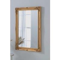 French Style Carved Mirror Gold 116x90cm