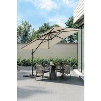 3m x 3m Large Rotating Cantilever Garden Parasol with Square Base