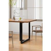 2Pcs Black T-shaped Anti-Slip Metal Table Legs Furniture Replacement Legs for DiningTable, Desks and Workbenches?75cm W x 71cm H