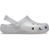 Crocs 'Classic Glitter' Unisex Beach in Silver | Size: 4