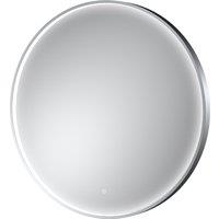 Balterley Round Inset Framed LED Mirror with Demister Pad, 800mm - Chrome in Silver
