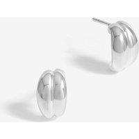 Simply Silver Women's Sterling Silver 925 Polished Double Row Ridge Drop Earrings