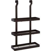 Orsina Stylish Three Tier Matt Black Hanging Storage Shelf Unit, Three Tier Hanging Shelf Unit, Shelf Unit