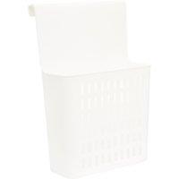 Orsina White Hangable Organizer Basket, Ventilated Plastic Organizer, Functional Hanging Holder, Plastic Storage Caddy
