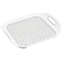 Orsina Non Slip Sink Mat, Efficiently Drained Sink Protector For Kitchen, Practical Sink Mats, Durable Kitchen Mat in White