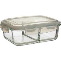 Orsina 1520ml Rectangular Food Container, BPA-Free PP Pink Lid Kitchen Food Storage Container, Food Containers in Clear