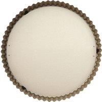 Orsina Functional Design Flan Tin, Non-Stick Carbon Steel Tart Tin With Fluted Edges, Durable Oven Safe Bakeware in Gold