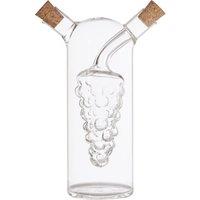 Orsina Two In One Design Oil & Vinegar Grapes Inner Bottle, Innovative Oil & Vinegar Dispenser, Vinegar Sprayer in Clear