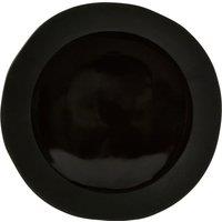 Orsina Elegant Design Black Pizza Plate, Unique Rim Pizza Plate For Lunch, Durable Big Pizza Plate For Parties