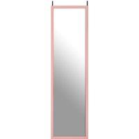Orsina Pink Plastic Frame Over Door Mirror, Durable 124x34cm Full-Length Mirror for Bedroom or Bathroom | Size: 124x34 cm