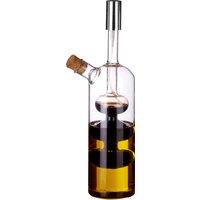 Orsina Innovative Oil & Vinegar Pourer, Two In One Design Oil & Vinegar Dispenser, Precised Vinegar Sprayer in Clear