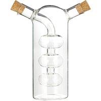 Orsina Two In One Design Oil & Vinegar Pourer Glass Bottle, Innovative Oil & Vinegar Dispenser, Vinegar Sprayer in Clear