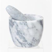 Orsina Grey Marble Tapered Mortar & Pestle, Durable 250ml Marble Grinder for Kitchen