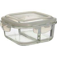 Orsina 800ml Square Food Storage Container, BPA-Free PP White Lid Kitchen Food Storage Container, Food Containers in Clear