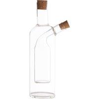 Orsina Innovative Oil & Vinegar Plain Inner Bottle, Two In One Design Oil Dispenser, Precised Vinegar Sprayer in Clear