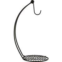 Orsina Black Powder Coated Banana Hanger, Sleek Wire Stand For Hanging Bananas To Prevent Bruising, Durable Metal