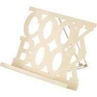 Orsina Elegant Design Cook Book Stand Pink, Durable Book Stand For Cook Books, Practical Recipe Book Stand in Cream