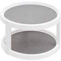 Orsina Durable Two Tier Turntable, Stylish Best Turntable, Versatile Turntable For Breakfast, Functional Turntable in Grey