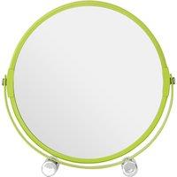 Orsina Lime Green Shaving Mirror With Feet, Portable Face Mirror For Daily Grooming, Dressing Table Makeup Mirror