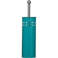 Orsina Unique Turquoise Square Design Toilet Brush, Cut-Out Loo Brush For Everyday Use, Durable Lavatory Brush in Blue