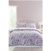 Catherine Lansfield Isadora Floral Reversible Duvet Cover Set in Lilac | Size: Double