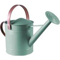 mysmartbuy 4.5L Metal Watering Can with Sprinkler Nozzle & Pink Handle - Colourful Home or Garden Water Bucket - H30 x W20 x D43cm in Light Blue