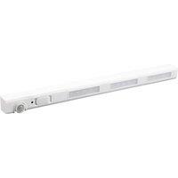 mysmartbuy Wireless Motion Sensor LED Strip Light - Battery Powered Wall Mountable Indoor Lighting with 15 LEDs - Measures 28 x 2 x 2cm