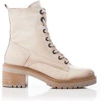 Moda In Pelle Women's 'Bellzie' Leather Ankle Boots in Cream | Size: 8
