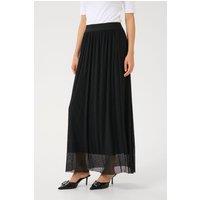 Kaliva High-waisted Chiffon Maxi Skirt Plain