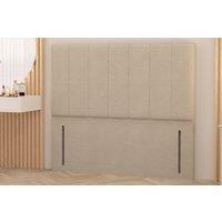 Somnior Austin Tweed Fabric 54 Floor Standing Upholstered Divan Headboard in Natural | Size: Small Single