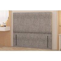 Somnior Austin Tweed Fabric 54 Floor Standing Upholstered Divan Headboard in Grey | Size: Super King