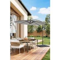 3M Outdoor Large Cantilever Patio Parasol with a Cross base and a Square Base
