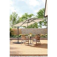 Large Square Canopy Rotating Outdoor Cantilever Parasol with Square Base