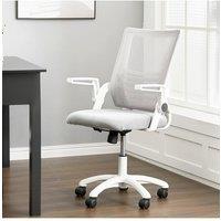H&O Direct Office Ergonomic Gaming Chair for Home Office Computer Swivel Chair in Grey