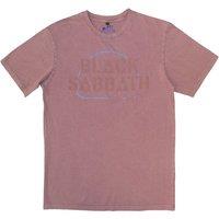 Black Sabbath Never Say Die Limited Edition 999 Only Premium Wash T-Shirt in Red | Size: 2XL