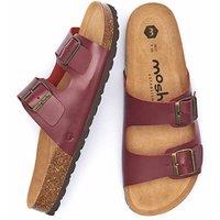 Moshulu Men's 'Munich Waxy' Slip On Mule Cork Sandals in Red | Size: 9