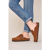 Moshulu Women's 'Tulipa 2' Cork Footbed Clogs in Tan | Size: 5