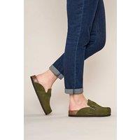 Moshulu Women's 'Tulipa 2' Cork Footbed Clogs in Green | Size: 6