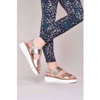 'Hallsands' Leather Platform Sandals