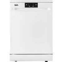 SIA 60cm White Freestanding Dishwasher, 14 Places - SFSD6013W