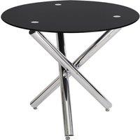 Tempered Glass Crossover Round Dining Table