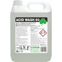 Clover Chemicals Acid Wash 80 Extra Strong Acidic Cleaner 5L in Clear