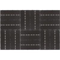 mysmartbuy 6 x Composite Interlocking Patio & Deck Tiles - All Weather Wood-Effect Garden Paving - Each Measure 29.5 x 29.5 x 2cm | Size: 6 Pack