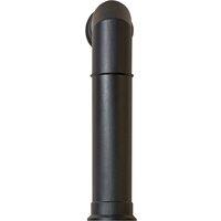 Adam Fires & Fireplaces Tall Angled Decorative Stove Pipe in Black