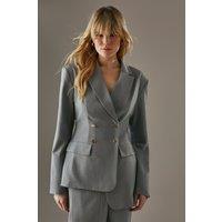 Deconstructed Lace Up Blazer