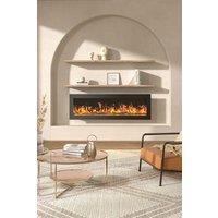 Living and Home 40inch Electric Fireplace with Remote 12 Flame Colors in Black